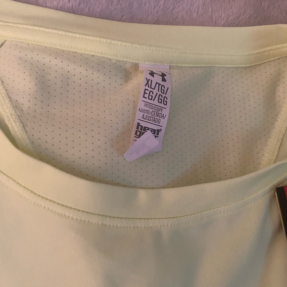 Under Armour fitted lime green xl long sleeve new - Picture 3 of 4